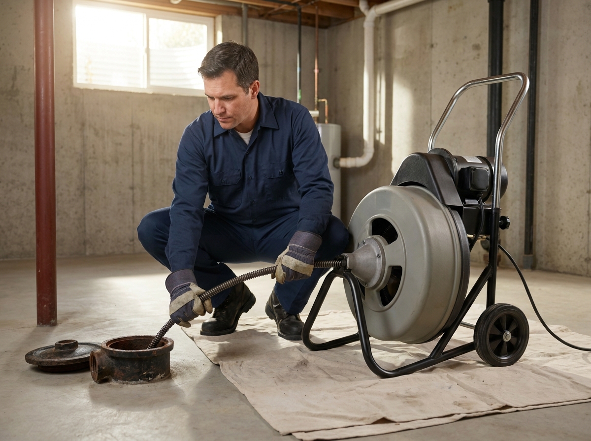 Sewer line cleaning