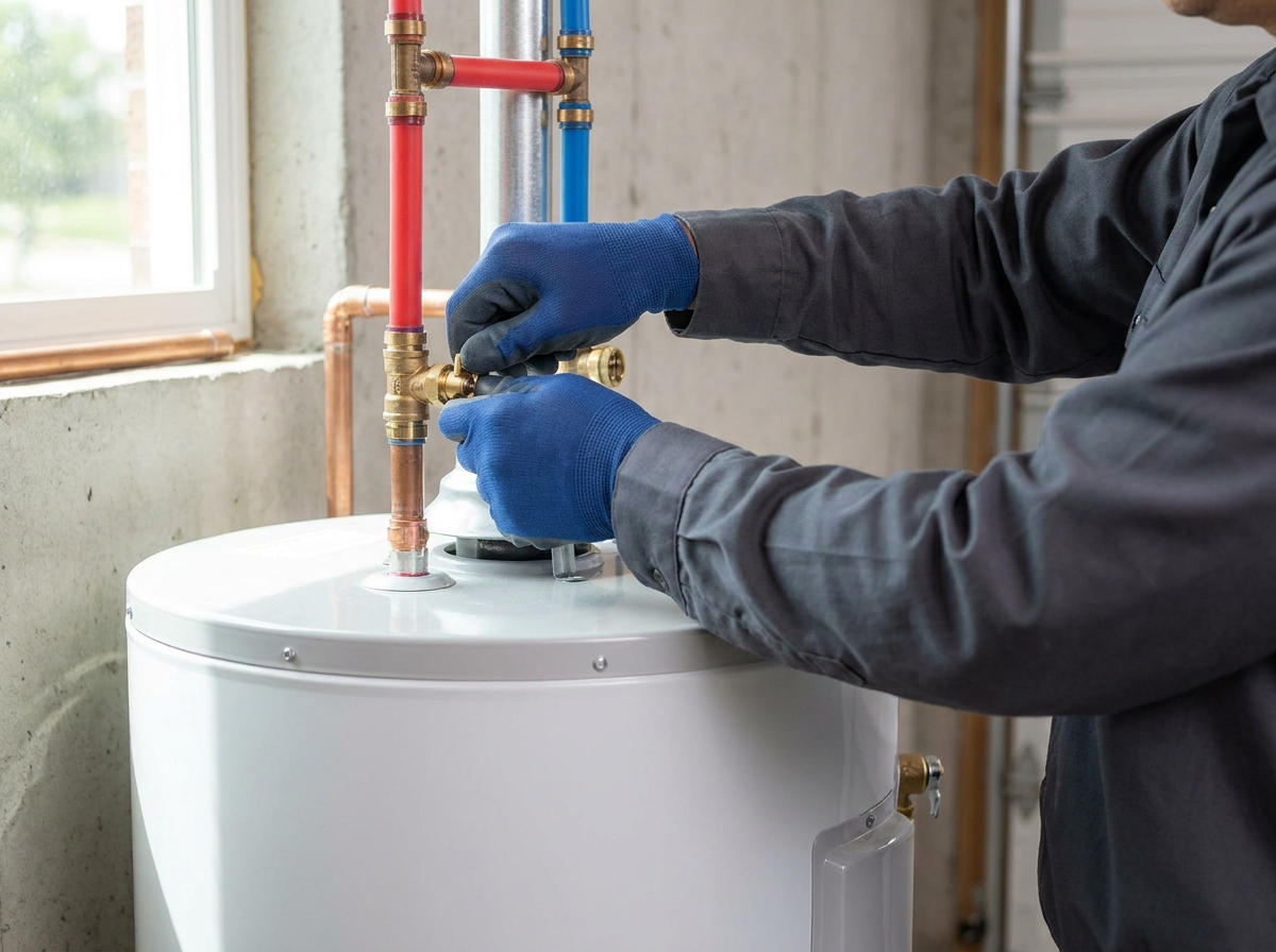 Water heater replacement in Calvert, TX